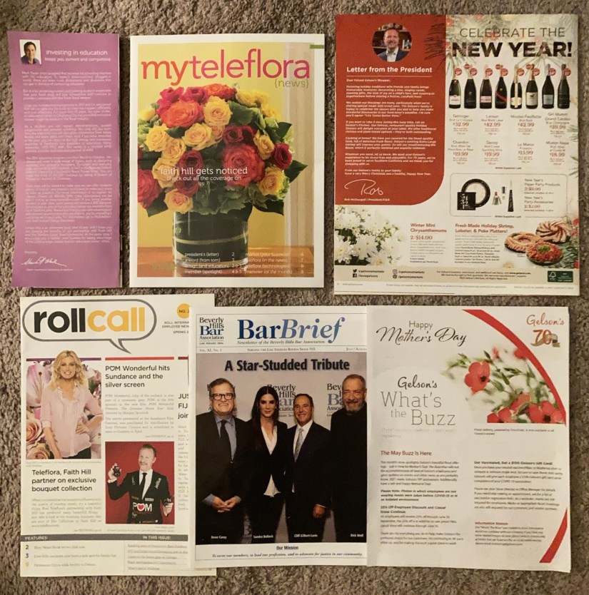 Newsletters for JF Site